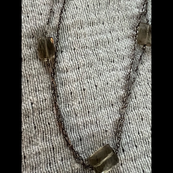 Smokey Quartz Silver Necklace - Picture 8 of 15
